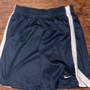 Nike Black Mesh Shorts with White Accent